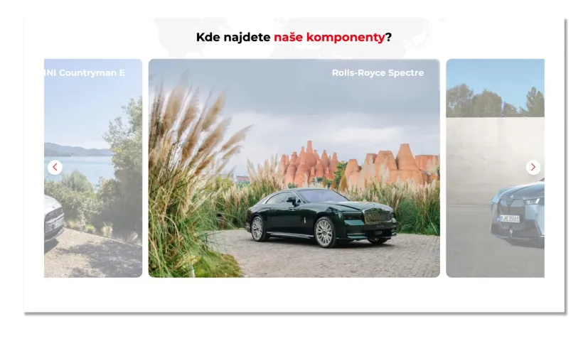 Sekce Kde najdete naše komponenty na webu CEBES