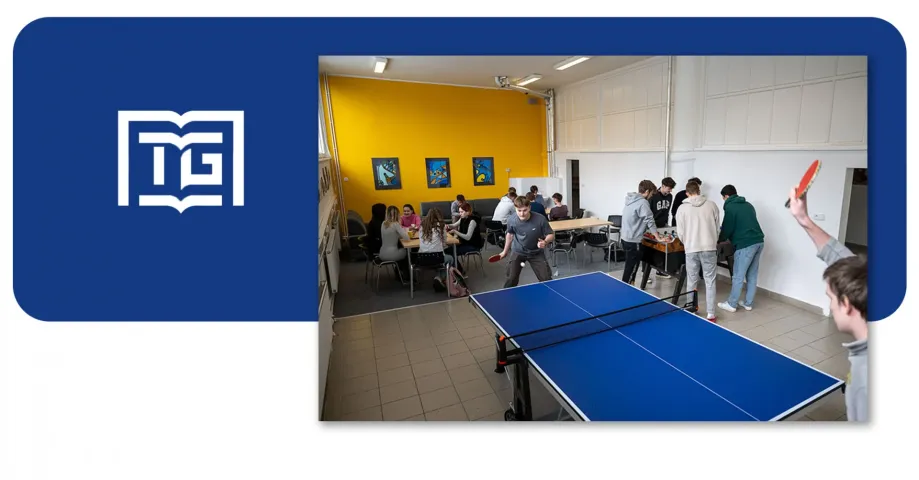 Nové logo Gymnázia TGM Zlín a fotografie ze školy