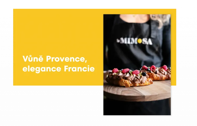 Vizuál Le Mimosa – Vůně Provence, elegance Francie