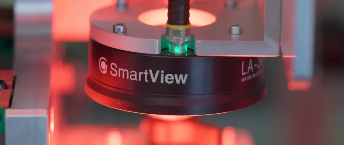 Osvětlení pro strojové vidění s logem SmartView