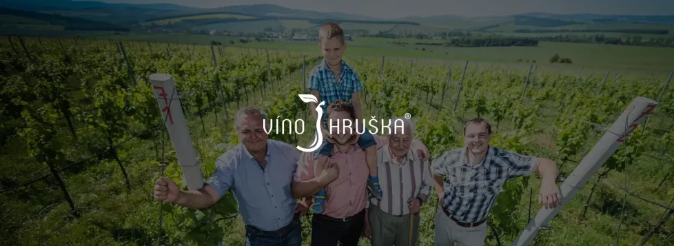 Rodina Hruškova ve vinici – web a e-shop VÍNO HRUŠKA napojený na ABRA Gen