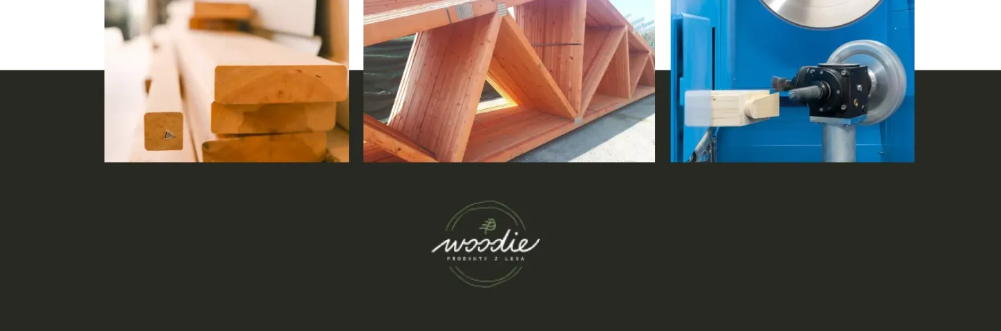 Fotografie produktů ze dřeva s logem Woodie