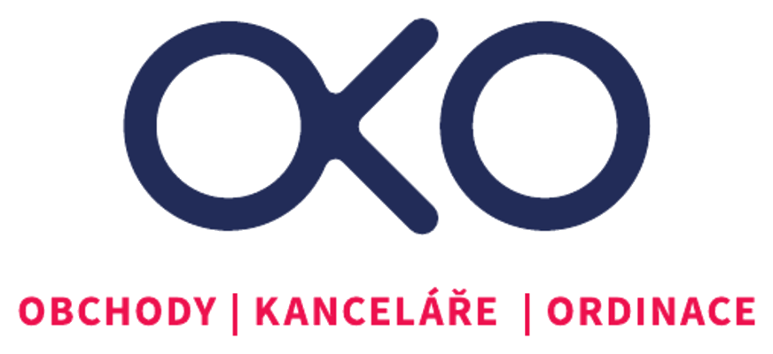 Logo OKO – obchody, kanceláře, ordinace