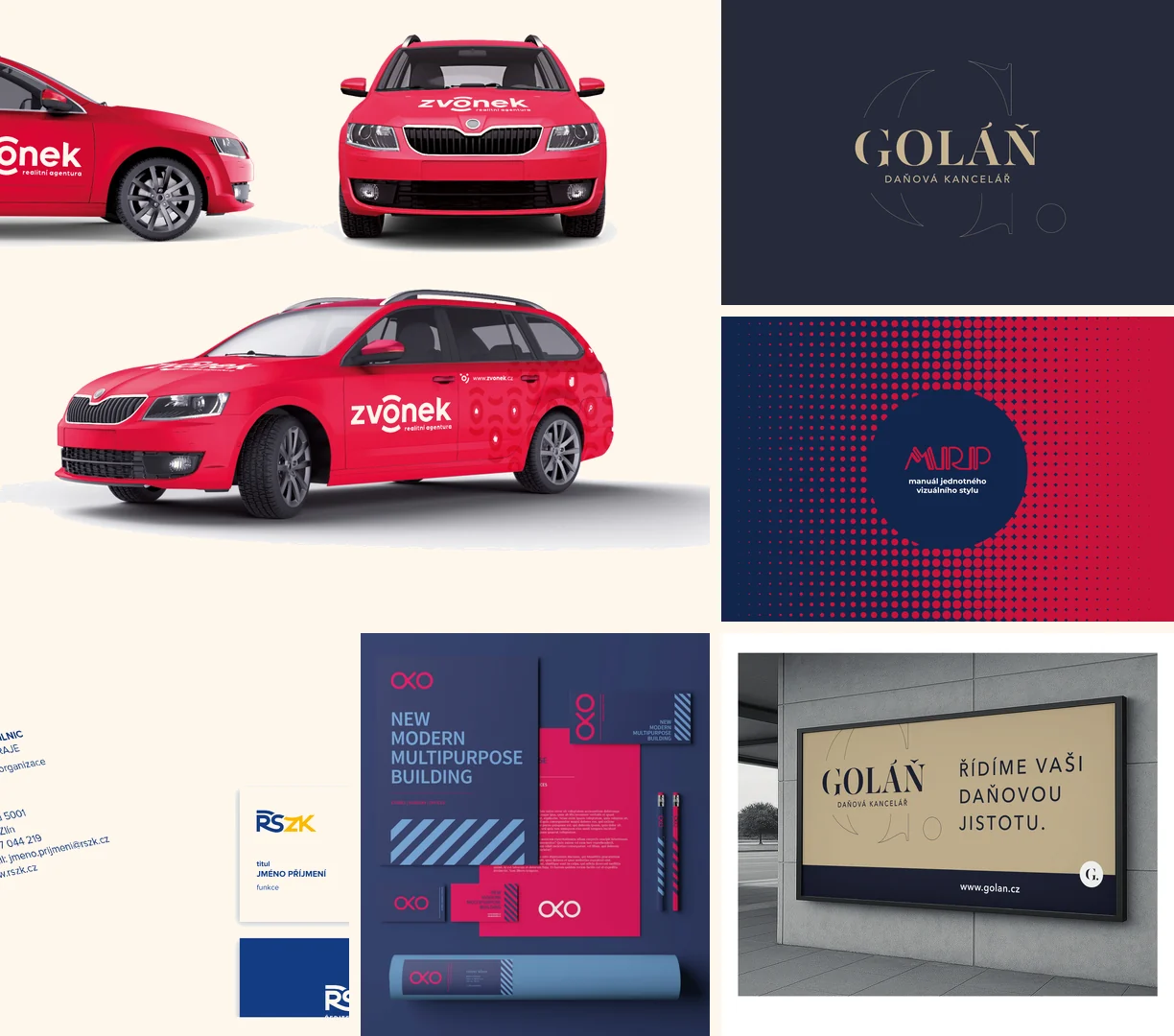 Ukázky brandingu – KNTB, Samson, ZAMET, EKO obaly
